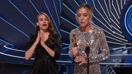 Siân Heder (Left) during the Award Ceremony | Image via Oscars